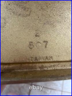 Vintage BRASS FIREPLACE TOOL SET 4 Pc set Taiwan 31