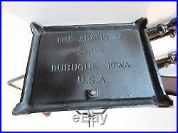 Vintage Cast Iron Fireplace Tools 5 Pc. Set The Adams Co. Iowa Mid century USA