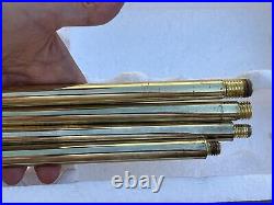 Vintage Dagan Mallard Duck Head Polished Brass Finish Fireplace Tool Set 5 Piece