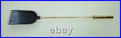 Vintage Elegant Ornate Shiny Brass Fireplace Tool Set 4 Piece + Stand 18 Lbs