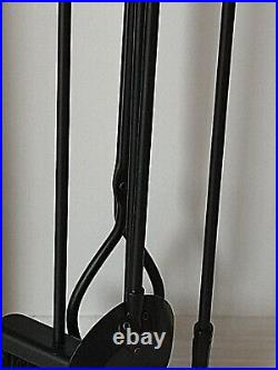 Vintage Hand Wrought Iron Fireplace Fire Place Tools Set