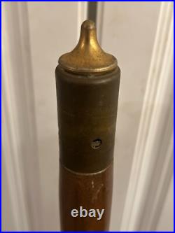 Vintage MCM Walnut Handle Seymour Fireplace Tools about 30 without broom