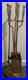 Vintage Mid Century Modern Long Handle Seymour Fire Place Tools Brass Set 4pc
