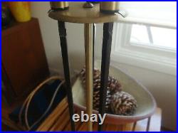 Vintage Mid Century Wrought Iron Fireplace Tools Or Hearth Set