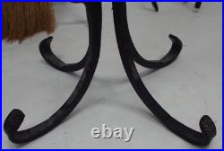 Vintage UniFlame 5-Piece Olde World Iron Finish Fireplace Tool Set Black Chimney