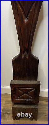 Vintage Witco Chess Horse Fireplace Tool Holder Statue 48 MCM Hand Carved Rare