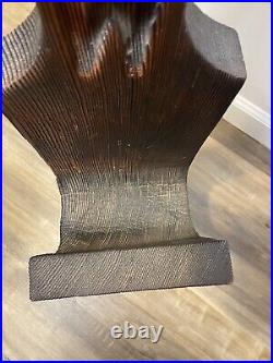 Vintage Witco Chess Horse Fireplace Tool Holder Statue 48 MCM Hand Carved Rare