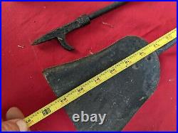 Vintage cast Iron Fireplace Tool Set Strong Set