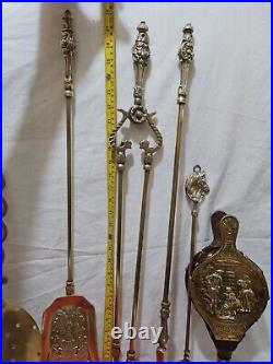 Vintage companion set + Tools Fireside Companion set with bellows 7 pcs total