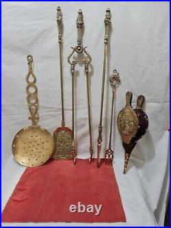 Vintage companion set + Tools Fireside Companion set with bellows 7 pcs total