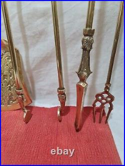 Vintage companion set + Tools Fireside Companion set with bellows 7 pcs total