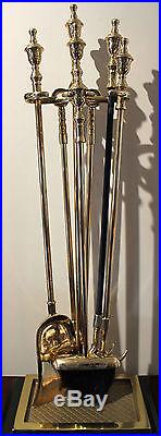 Virginia Metalcrafters 6-Piece Fireplace Tools Set with Stand