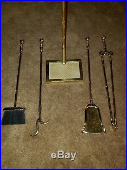 Virginia Metalcrafters Brass Fireplace Tools, tool set