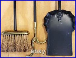 Virginia Metalcrafters Fireplace Tool Set? New? Rare Retired Brass Metal 4 USA