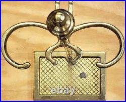 Virginia Metalcrafters Fireplace Tool Set? New? Rare Retired Brass Metal 4 USA