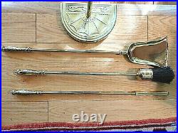 Virginia Metalcrafters Fireplace Tools Historic Charleston 4 Pc Set Never Used