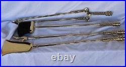 Virginia Metalcrafters Harvin Solid Brass Fireplace Tools Set of 5