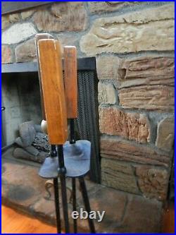 Vtg Mid Century Modern Fireplace Tools Set MCM