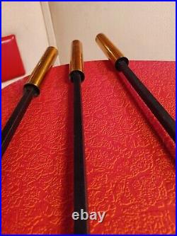 Vtg Mid-century Modern 1960s Wall Hung Fireplace Tool Set Shovel Brush Poker MCM