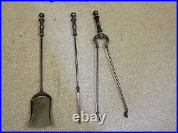 Wrought Iron Four Piece Fireplace Tool Set